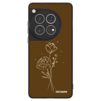 Picasee ULTIMATE CASE pro OnePlus 12 5G - Brown flowers