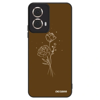Obal pro Motorola Moto G85 - Brown flowers
