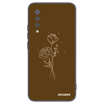 Obal pro Xiaomi Mi 9 - Brown flowers