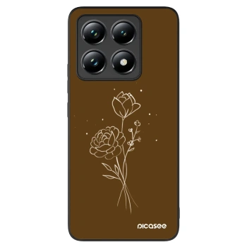 Picasee ULTIMATE CASE pro Xiaomi 14T - Brown flowers