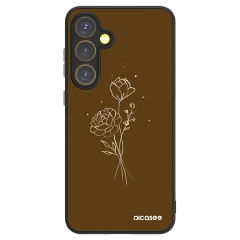 Picasee ULTIMATE CASE PowerShare pro Samsung Galaxy S24 FE S721B - Brown flowers