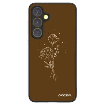 Picasee ULTIMATE CASE pro Samsung Galaxy S24 FE S721B - Brown flowers