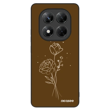 Picasee ULTIMATE CASE pro Xiaomi Redmi Note 14 Pro 5G - Brown flowers