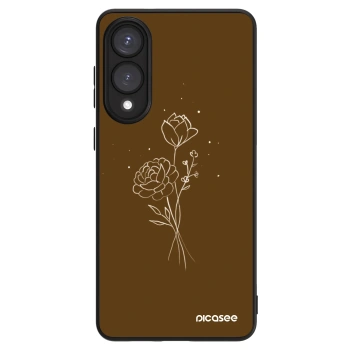 Obal pro Samsung Galaxy S25 Edge 5G - Brown flowers