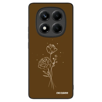 Picasee ULTIMATE CASE pro Xiaomi Redmi Note 14 Pro 4G - Brown flowers
