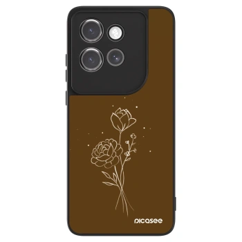 Obal pro Motorola Edge 50 Neo - Brown flowers