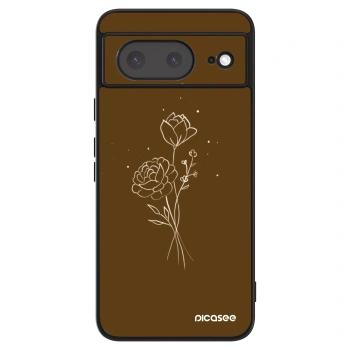 Obal pro Google Pixel 8a - Brown flowers