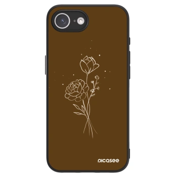 Picasee ULTIMATE CASE MagSafe pro Apple iPhone 16e - Brown flowers