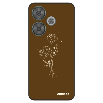 Obal pro Xiaomi Poco F6 - Brown flowers