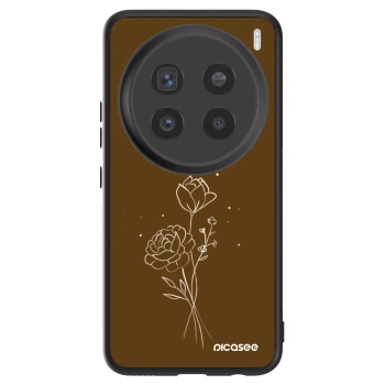 Obal pro Vivo X200 Pro - Brown flowers