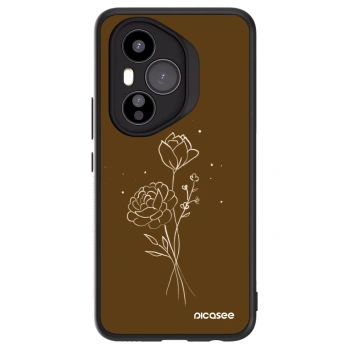 Obal pro Honor 400 Pro 5G - Brown flowers