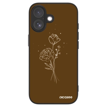 Picasee ULTIMATE CASE MagSafe pro Apple iPhone 17 - Brown flowers