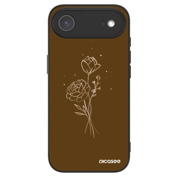 Picasee ULTIMATE CASE MagSafe pro Apple iPhone Air - Brown flowers