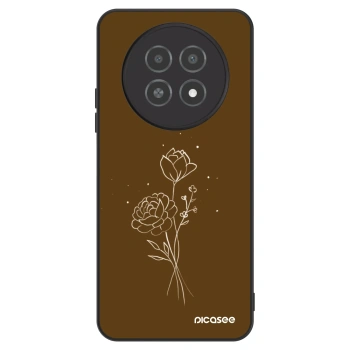 Obal pro Realme 12X - Brown flowers