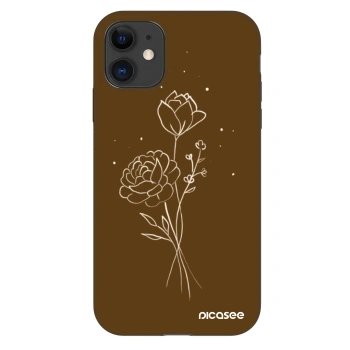 Obal pro Apple iPhone 11 - Brown flowers
