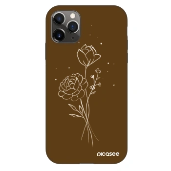 Obal pro Apple iPhone 11 Pro - Brown flowers