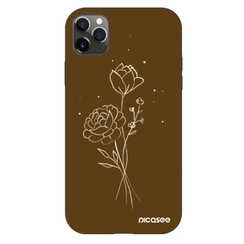 Obal pro Apple iPhone 11 Pro Max - Brown flowers