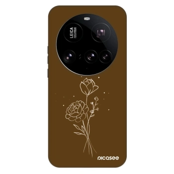 Obal pro Xiaomi 15 Ultra - Brown flowers