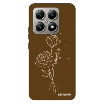 Obal pro Xiaomi 14T - Brown flowers