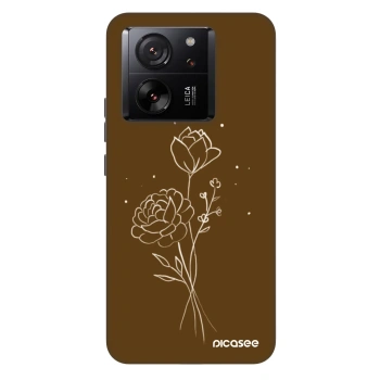 Obal pro Xiaomi 13T - Brown flowers
