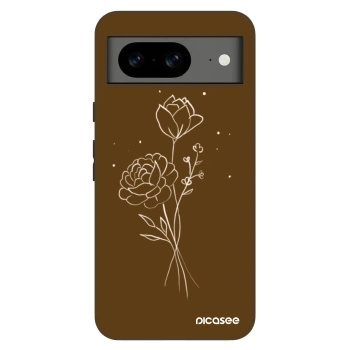 Obal pro Google Pixel 8 Pro - Brown flowers