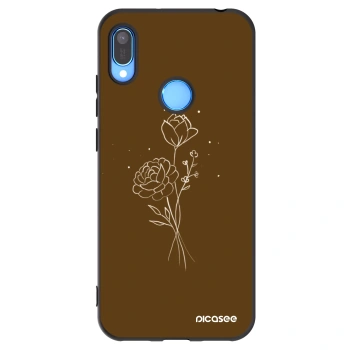 Obal pro Huawei Y6 2019 - Brown flowers