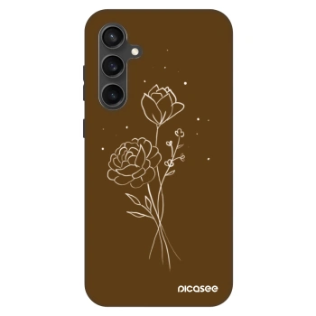 Obal pro Samsung Galaxy S23 FE S711B - Brown flowers