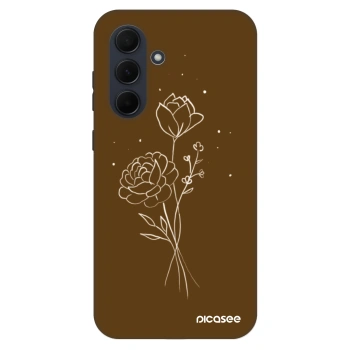 Obal pro Samsung Galaxy A35 5G A356B - Brown flowers