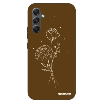 Obal pro Samsung Galaxy A34 5G A346B - Brown flowers