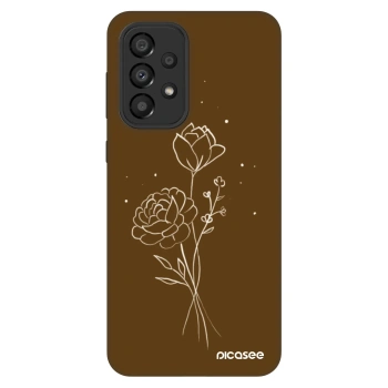 Obal pro Samsung Galaxy A33 5G A336 - Brown flowers