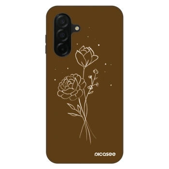 Obal pro Samsung Galaxy A26 5G A266B - Brown flowers