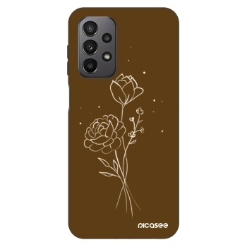 Obal pro Samsung Galaxy A23 A236B 5G - Brown flowers