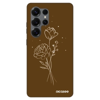 Obal pro Samsung Galaxy S25 Ultra 5G - Brown flowers