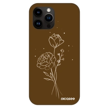 Obal pro Apple iPhone 13 Pro Max - Brown flowers