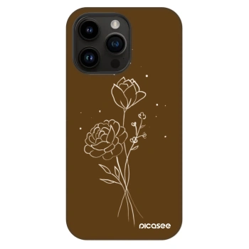 Obal pro Apple iPhone 14 Pro Max - Brown flowers