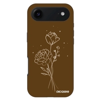 Obal pro Apple iPhone Air - Brown flowers