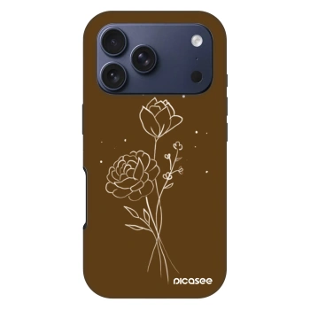 Obal pro Apple iPhone 17 Pro - Brown flowers