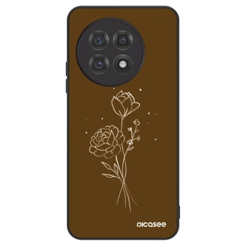 Obal pro OnePlus 13R 5G - Brown flowers