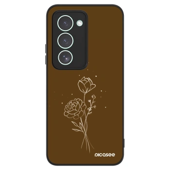 Obal pro Xiaomi Redmi 15 5G - Brown flowers