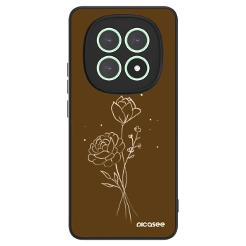 Obal pro Xiaomi Redmi Note 15 - Brown flowers