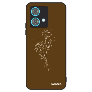 Obal pro Motorola Edge 40 Neo - Brown flowers