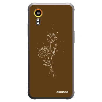 Obal pro Samsung Galaxy Xcover 7 - Brown flowers