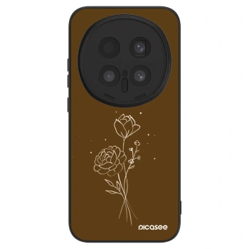 Obal pro Honor Magic8 Pro 5G - Brown flowers