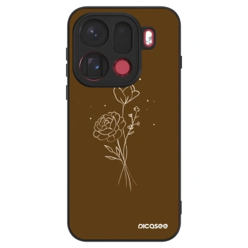 Obal pro OPPO Find X9 Pro - Brown flowers
