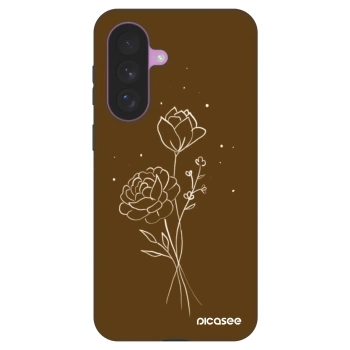 Picasee Fashion Case pro Samsung Galaxy A57 5G - Brown flowers