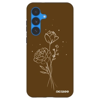 Picasee Fashion Case pro Samsung Galaxy S25 FE 5G - Brown flowers