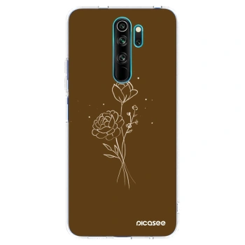 Obal pro Xiaomi Redmi Note 8 Pro - Brown flowers