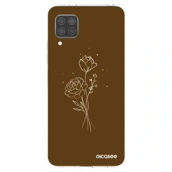 Picasee silikonový průhledný obal pro Huawei P40 Lite - Brown flowers