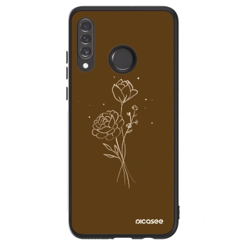 Picasee ULTIMATE CASE pro Huawei P30 Lite - Brown flowers