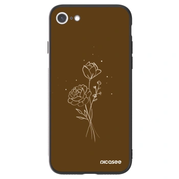 Picasee ULTIMATE CASE pro Apple iPhone 7 - Brown flowers